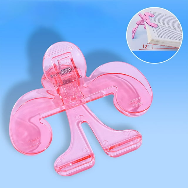 RKSTN Plastic Book Clip Transparent Po Cap Book Clip Note Clip Reading Avoid Book Flip Data Clip File Clip Book Clip Snack Clip