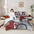 thumbnail image 4 of Feelyou Vintage Art Circle Bedding Comforter Set for Kids, Abstract Geometric Twin Comforter Sets, Retro Oil Printing Reversible Bedding Set, Breathable Home Decor, 2pcs, 4 of 8
