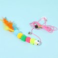 thumbnail image 1 of Cat Toy Swing Sticky Disc Elastic Hanging Door Teasing Cat Rope Long Rope Teasing Cat Cat Toy Cat Accessories Pet Kitten Toy caterpillar, 1 of 6