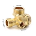 thumbnail image 4 of 3-port Zinc Alloy Air Compressor Check Valve Central Pneumatic Valves Thread, 4 of 5