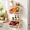 White-2 x Large, variant on White 3 x Large Stackable Wire Storage Baskets with Wood Lids, Wall Mounted Kitchen Produce Organizers