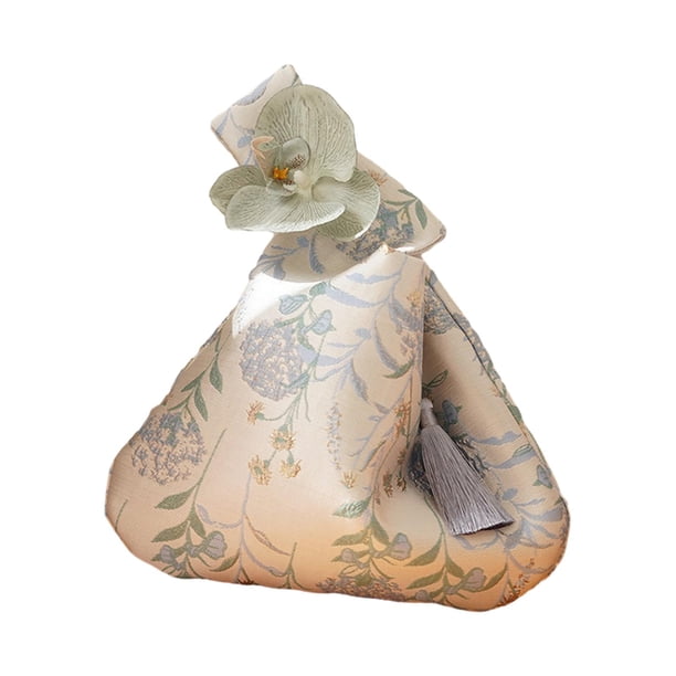 Bolso de mano para mujer, informal, portátil, con borlas, con asa superior y diseño floral Azul