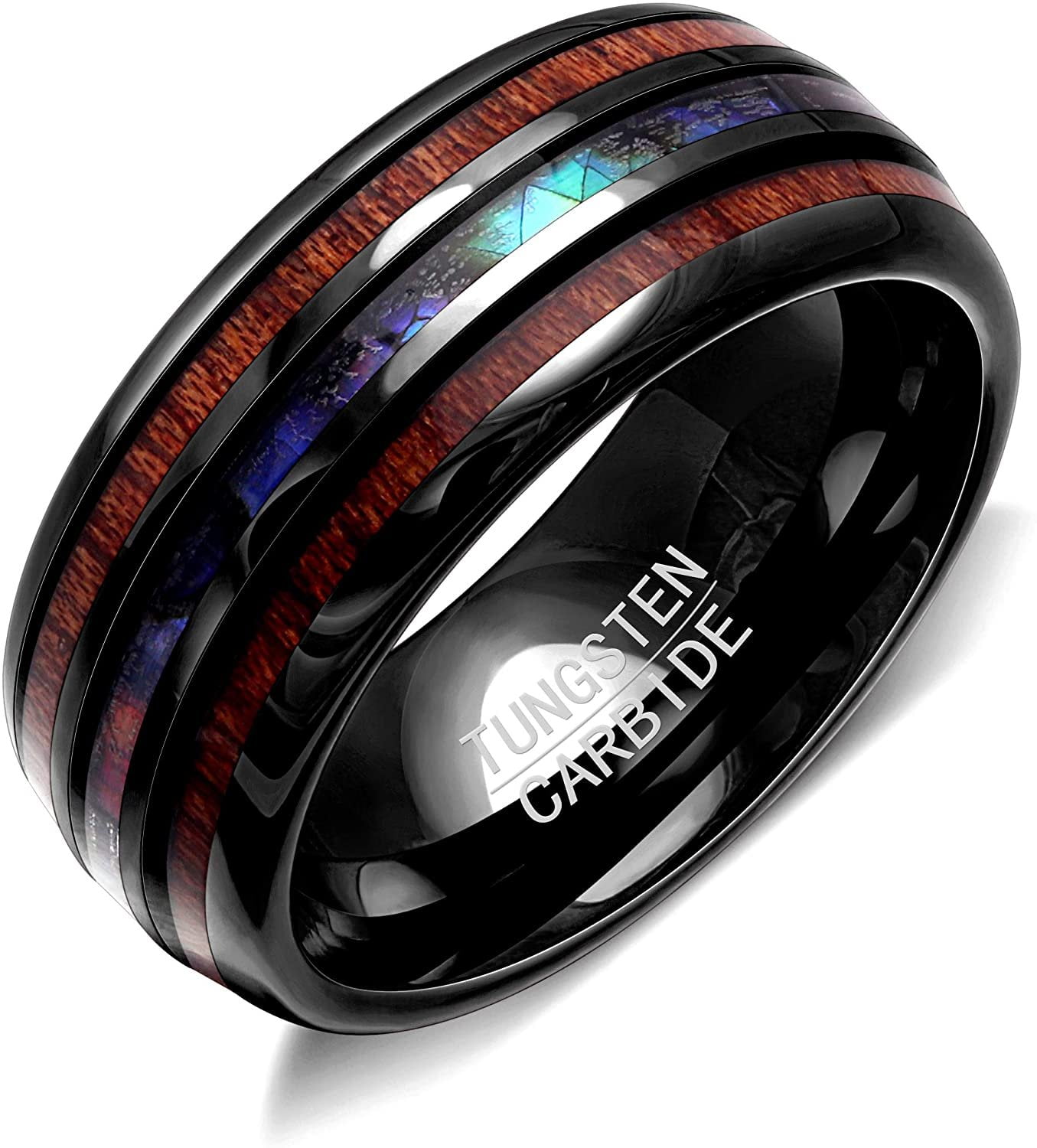 Ginger Lyne Collection Tungsten Wedding Band for Men