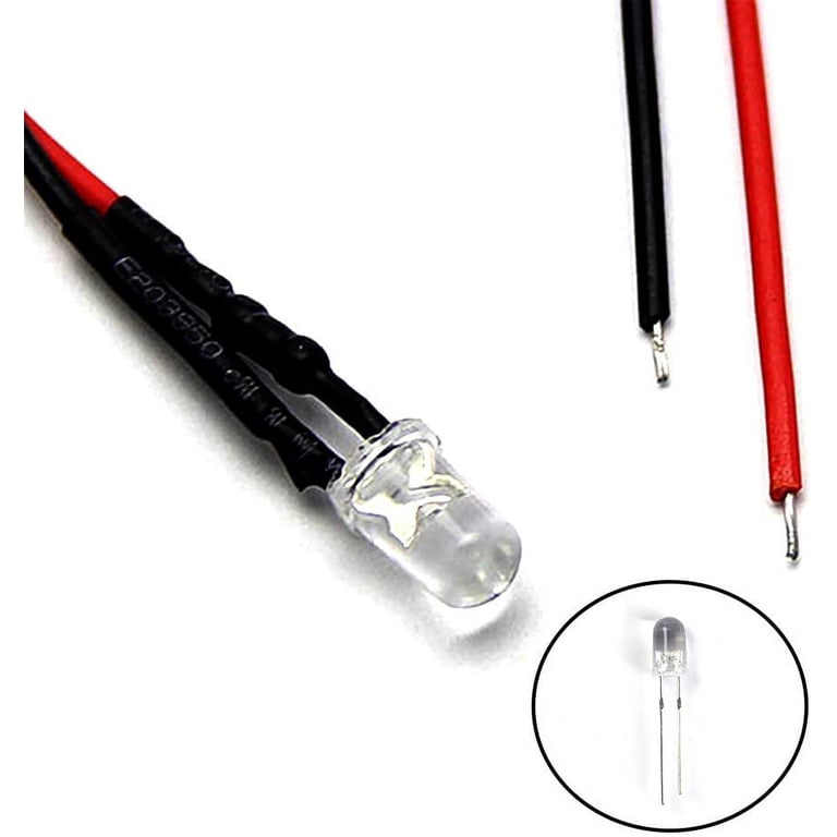 LED Gialli Lampeggianti 3 Mm - Confezione Da 50 Pezzi Per Circuiti Elettronici