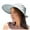 Grey, variant on Women's Wide Brim Sun Visor Hat with Bow, UV Protection Foldable Beach Hat, Lightweight Summer Hat for Travel, Golf, Outdoor Activities