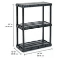 3 Shelf KnectAShelf Solid Light Duty Storage Unit 24 x 12 x 33