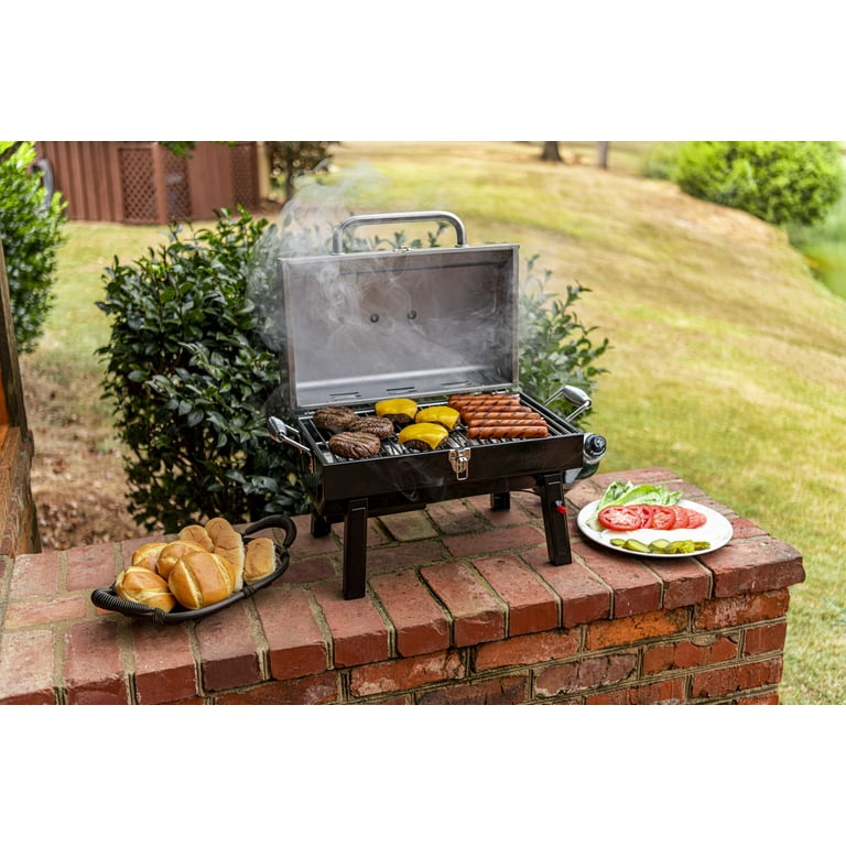 Char Broil 200 Liquid Propane LP Portable Stainless Steel Gas Grill