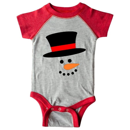 

Inktastic Snowman with Top Hat and Carrot Nose Gift Baby Boy or Baby Girl Bodysuit