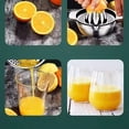 thumbnail image 4 of Vruelia Citrus Lemon Orange Grapefuit Juicer Manual Squeezer Stainless Steel 304 Robust Hand Juicer Reamer Rotation Press with Strainer, Dishwasher Safe, Easy to Clean, Heavy Duty, 4 of 6