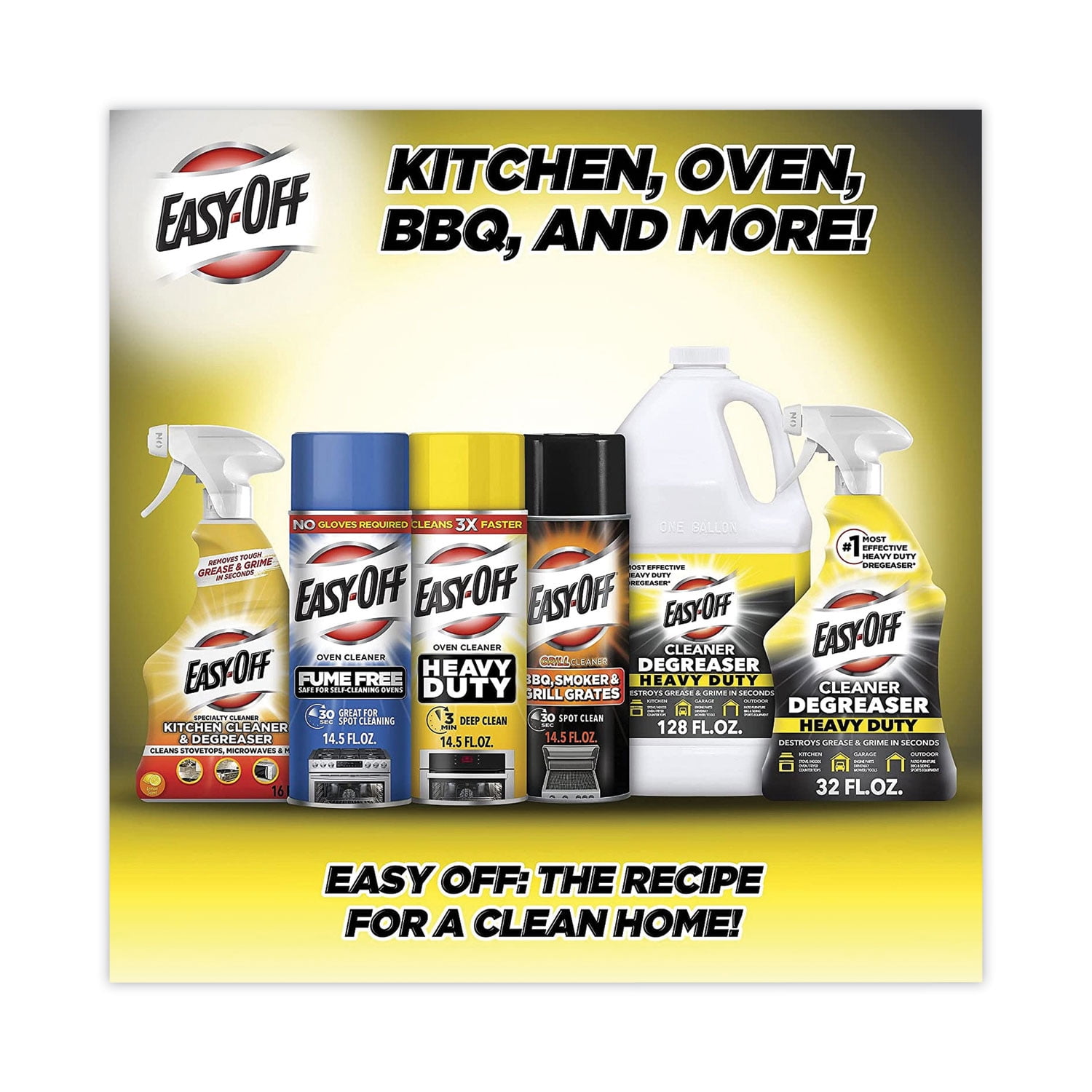 Easy Off Fume Free Oven Cleaner, Destroys Tough Burnt on Food and