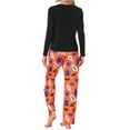 thumbnail image 3 of INSPIRE CHIC Halloween Matching Cute Pumpkin Print Long Sleeve Top with Pants Family Pajama Sets XS Orange Child, 3 of 5