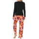 thumbnail image 3 of INSPIRAR CHIC Halloween Conjunto de Pijamas Familiares a Juego con Impresión de Calabaza de Manga Larga y Pantalones Naranja para Hombres, 3 of 5