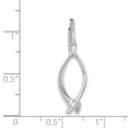 thumbnail image 3 of 14k White Gold Designer Slide, 3 of 3