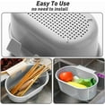 thumbnail image 4 of 2 Pcs Sink Drain Strainer Baskets, Hanging Sink Corner Colander, Multifunction Kitchen Sink Food Catcher Basket for Filter Kitchen Waste and Wash Vegetables Fruits, Grey, 4 of 8