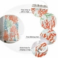 thumbnail image 5 of Ocean Coral Shower Curtains for Bathroom Waterproof Fabric Bath Curtains Decor Bath Tub Curtain Abstract Boho Gradient Coastal Polka Dots Decorative Shower Curtain Sets with 12 Hooks, 72x72 Inch, 5 of 6