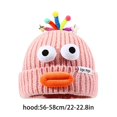 thumbnail image 3 of Fun Beanie Hat Slouchy Beanie Adorkable Beanie Funny Clown Halloween Accessories Slouchy Beanies High School Teens sapphire, 3 of 5