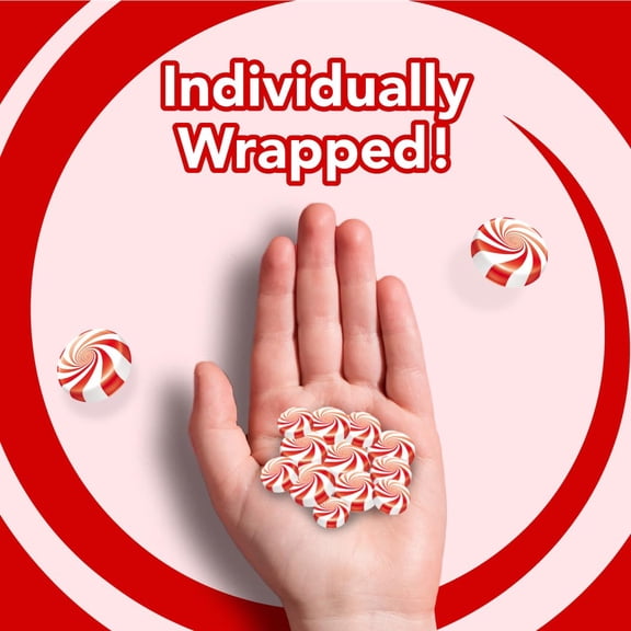 Starlight Swirled Mints, Individually Wrapped Refreshing Mints, Ideal Peppermint Candies for Sharing, Candy Dishes and Holidays (5 Lbs) 16324 Bundle with Cleaning Cloth