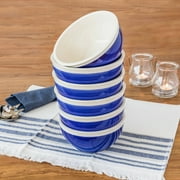 Better Homes & Gardens Indigo Swirl Bowls, Blue, Set of 6