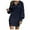 hwj# Blue94, variant on Women'S Sweater Dress Long Lantern Sleeve 1/4 Zipper Up Loose Fit Fashionable Solid Color Knitted Ribbed Medium Length Wool Dresses Pullover Jumper Sweaters,Beige,XXL