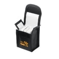 thumbnail image 2 of Methold Caja fuerte resistente a altas temperaturas del bolso negro del almacenamiento de la batería de Filp y almacenamiento seguro del viaje Accesorios para drones aéreos Instalar 3 baterías, 2 of 6