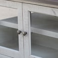 thumbnail image 4 of BenJara Sim 93 Inch TV Media Entertainment Console, Plank Shelves, Antique Ivory, 4 of 4