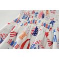 thumbnail image 4 of CM-KID Toddler Girls Independence Day Dress 4th of July Outfit American Flag Clothes US Flag Printed Sleeveless Patriotic Clothes 7T, 4 of 6
