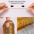 thumbnail image 5 of 218 Yard Metallic Thread Cord 1.5mm Gold and Silver Tinsel String Non-Stretch Sparkle Thread Ribbon Wrap Thread Tag Cord for Hanging Christmas Tree Hair Braiding & Wrapping Gifts, 5 of 6