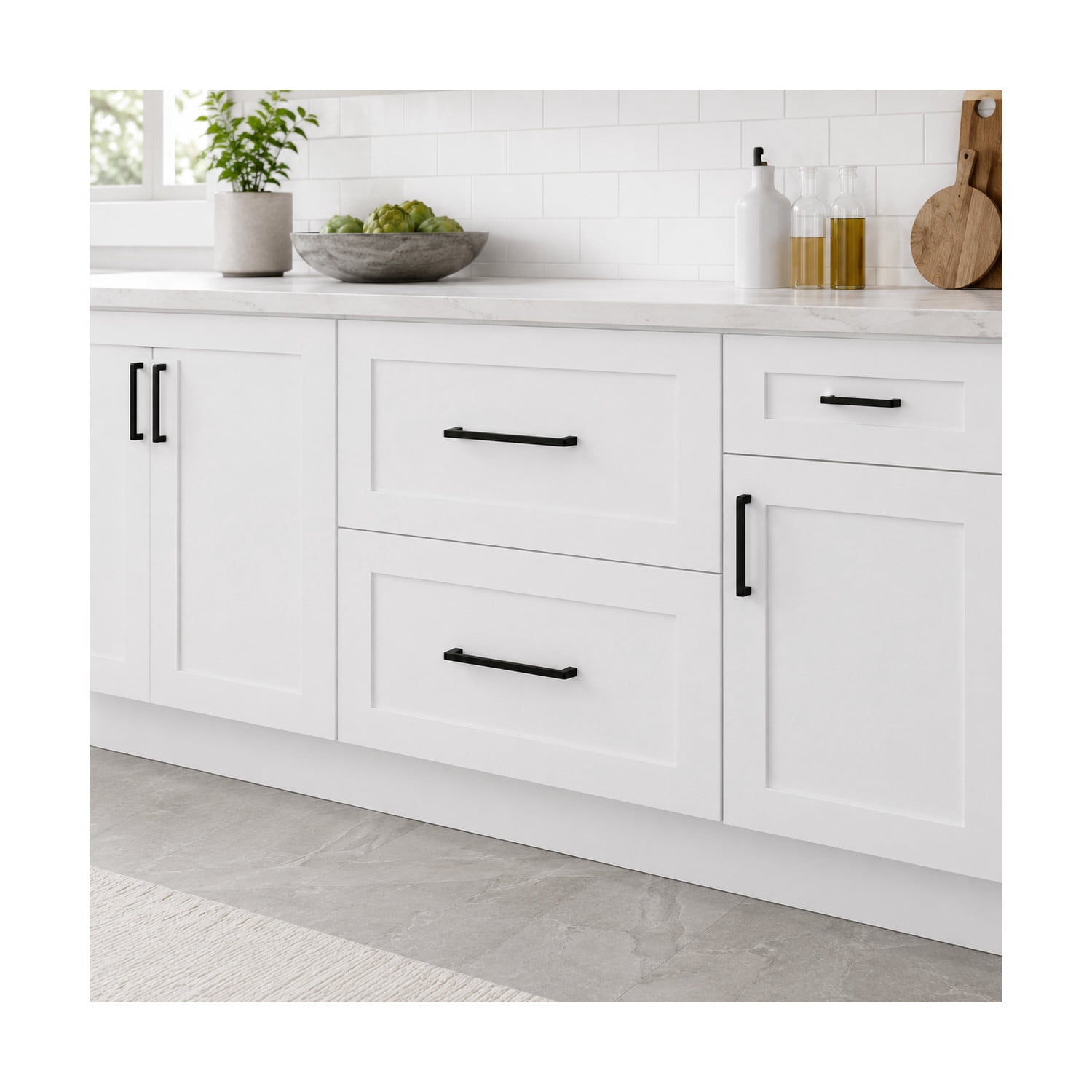 Design House Brookings Kitchen Drawer Cabinet, White, 36"
