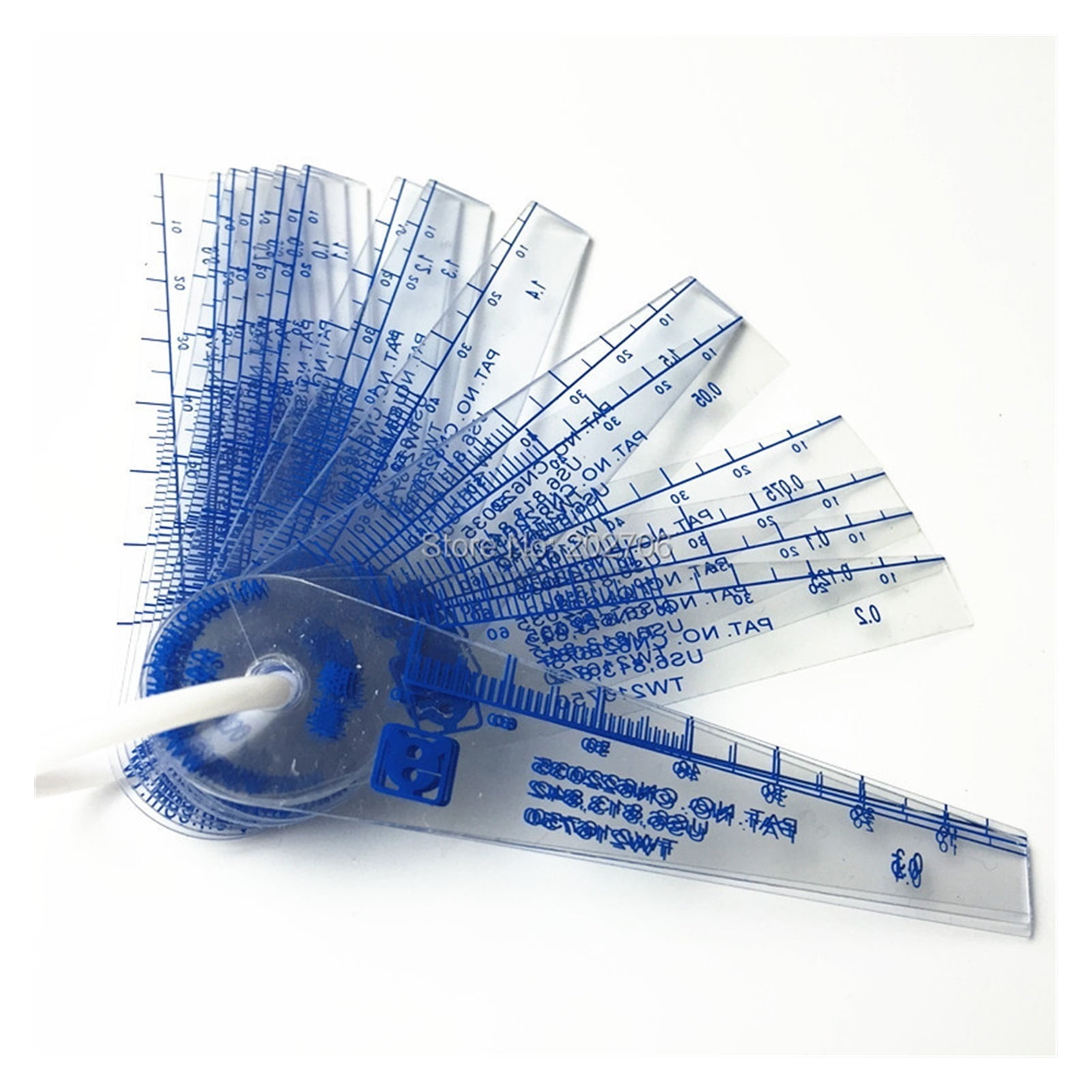 0.05-1.5-2.0-3mm 18pcs 20pcs Thickness Plastic Feeler Gauge Gap Filler Measuring Tool With PVC Sheet
