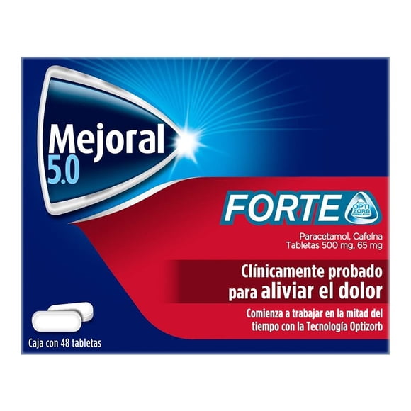 Mejoral 5.0 48 tabletas sin sabor