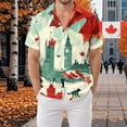 thumbnail image 2 of Ramiter Mens Shirt Shirts for Men, Regular-Fit Short-Sleeve Green,M, 2 of 5