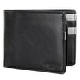 thumbnail image 3 of J. Buxton Men's D-Type RFID Credit Card Billfold Vegan Leather, Black, 3 of 5