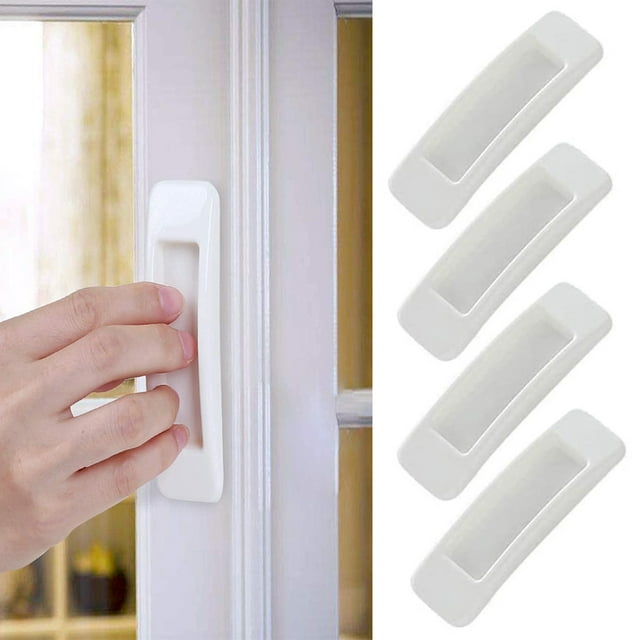 Vacemry Self-Stick Cabinet Handles, Instant Adhesive Drawer Pulls, Auxiliary Kitchen Cabinet Door Window Handle Helper, Convenient Opening Stickers for Glass Tile Stainless Steel Wood Surfaces,