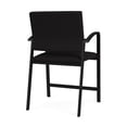 thumbnail image 3 of Pemberly Row Reception Waiting 24.5" Oversize Hip Chair / Black Steel / Black, 3 of 5