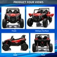 thumbnail image 4 of OTTORD 4-Wheel Drive 4.5 mph 24 V Powered Ride-Ons, Red, 4 of 7