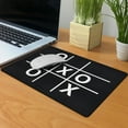 thumbnail image 4 of WIRESTER 13.77x10.23 in Rectangle Mouse Pad with Non-Slip Rubber Base for Computers, Laptop, Office & Home - Black Tictactoe, 4 of 5