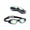 C Black, variant on Swim Goggles, Professional Anti-Fog Waterproof Clear Racing Kids Swim Goggles, 1 Pack Purple Adjustable Strap No Leaking Swimming Glasses, for Children Youth Swimming Pool Open Water Swim Training Co