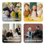 AGM M8 4G Rugged Flip Phone, Large Button Cell Phones for Seniors, Waterproof/Drop-Proof, SOS Side Key, Hearing Aid Compatible, Fast Dialing, 104dB Powerful Speaker, Big Keyboard, Dual SIM, 1500mAh
