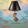 thumbnail image 2 of Urbalabs Western Cowboy Floral Double Boot Roper End Table Standing Table Lamp Nightstands Living Room End Tables Lamps for Bedrooms Office (Floral Boots), 2 of 6