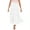 White, variant on Vedolay Summer Skirts Skirk for Women Solid Elastic Waist Flare Tiered Long A-Line Skirt with Pockets,Yellow M