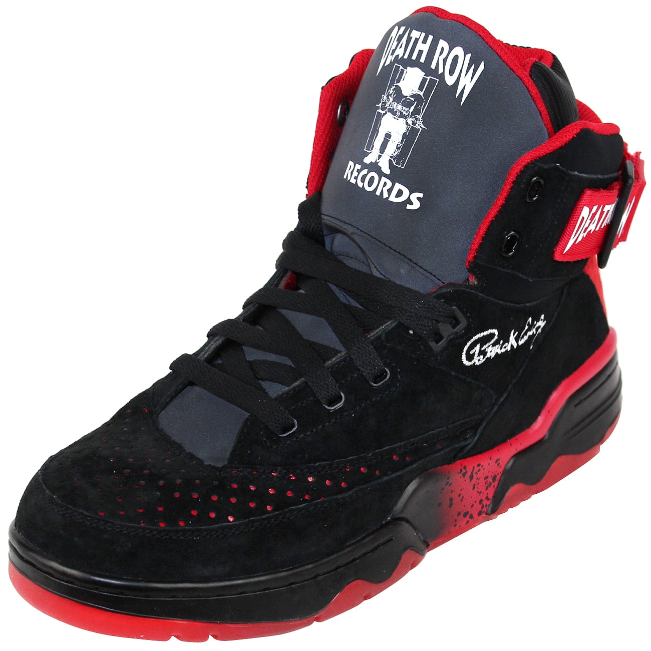 Patrick Ewing Athletics Ewing 33 Hi Death Row Records Mens Basketball Leather Sneakes 1BM00573 023 Black Red Walmart