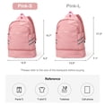 thumbnail image 2 of Mochila deportiva impermeable Coofay con compartimento para zapatos, 20 litros, rosa, 2 of 8