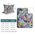 thumbnail image 6 of Twin XL Quilt Set 68''x98'', Spring Floral Lightweight Summer Bedspread Coverlet Set with 2 Pillow Shams, Modern Oil Painting Abstract Art Breathable All Season Quilt Bedding for Dorm/Guest Room, 6 of 6