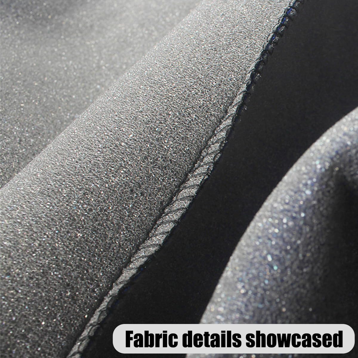 Full Set Premium Cloth Car Seat Covers in Breathable Design for Most Vehicles