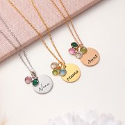 Nana Necklace Custom Nana Gifts for Grandma from Grandkids Mothers Day Necklace With Grandkids Birth Month Birthstones - Personalized Grandma Jewelry - Mother's Day Gifts