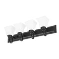 thumbnail image 5 of Luminance Square Lexington Vanity Light Wall Sconce | Black and White Bathroom Decor Fixture for Over Sink and Above Mirror | Mount as Uplighting or Bath Downlight, Damp Rated, 4-Light F3684-31, 5 of 6