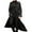 Black, variant on Mens Overcoat Winter Full Length Trench Coat Warm Long Jacket Formal Outerwear
