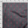 thumbnail image 2 of oneOone Cotton Silk Fabric Leaves & Paisley Block Print Sewing Fabric BTY 42 Inch Wide, 2 of 4