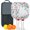 White-2, variant on Pickleball Paddles Set Of 2, Fiberglass Surface, Spring Flowers Floral Print, 4 Balls & Bag