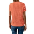 thumbnail image 5 of STARVNC Women Crew Neck Short Sleeve Lace Blouse, 5 of 7